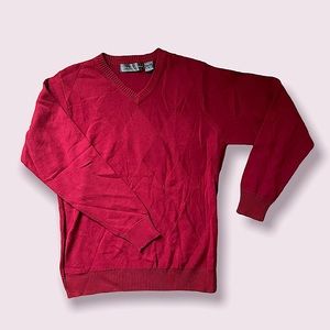 Oscar De La Renta + Red Sweater + Size M